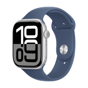 Watch Apple Watch Series 10 GPS 46mm Silver Aluminium Case with Sport Band M/L - Denim